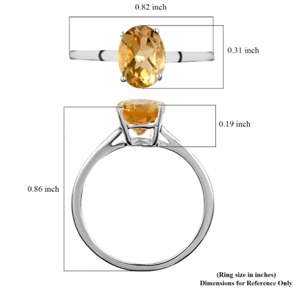 BRAZILIAN CITRINE 1.15ctw STERLING SILVER RING - Picture 6 of 6